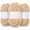 Beige, variant on 3 * 100g Fluffy Velvet Chenille Yarn for Crocheting and Knitting, Handcrafts Weaving Soft Chenille Yarn, Used for Making, Clothes, DIY Craft (Deep Peach)