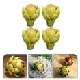 thumbnail image 4 of 4 PCS FALSO ARTICHOKES ARTICOKES DE ARTICOKES PLÁSTICO DE ARTICOKES DE PLÁstes, 4 of 6