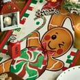 thumbnail image 3 of Gingerbread Candy Cane Christmas Table Runner, Seasonal Winter Kitchen Dining Table Decoration for Home Party Decor 13x120 Inch, 3 of 6