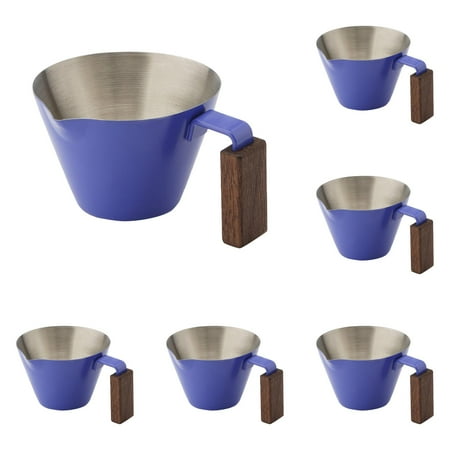 

Italian Espr.esso Cup 100ml Ounce Cup Stainless Steel Purple Extraction Cup With Walnut Handle Coffee Cup 2PCS Shatterproof Cups 16oz Vacuum Coffee Mug Glass Mug Set with Words Glass Drinking Cups