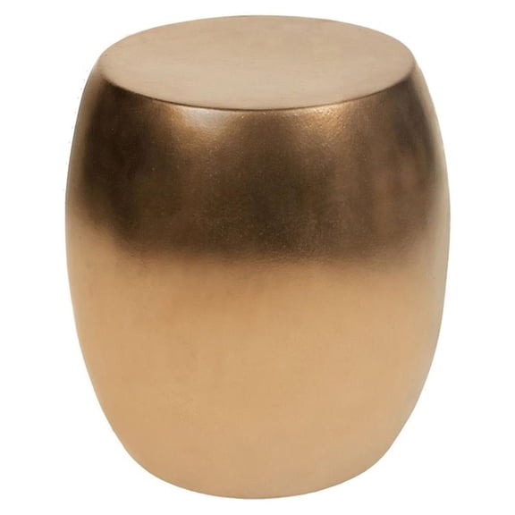 Afuera Living  Modern Ceramic Bud Accent Table in Gold