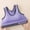Purple, variant on Endives Sports Bras for Women Padded Strappy Sports Bras Breathable Anti Sagging Plus Size Wireless Bras With Up Mesh High Support Sports Bra