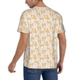thumbnail image 2 of Goofa Corgi Dog Pattern Mens Golf Shirt Baseball T-shirt Moisture Wicking Dry Fit Performance Sport Short Sleeve Striped Golf Polo Shirts-XX-Large, 2 of 7