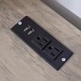 thumbnail image 6 of Nightstand with Charging Station, Sturdy Bedside Table with Storage Drawers & Shelf, End Table with USB Ports & Outlets, Night Stand for Bedroom, Gray, 6 of 14