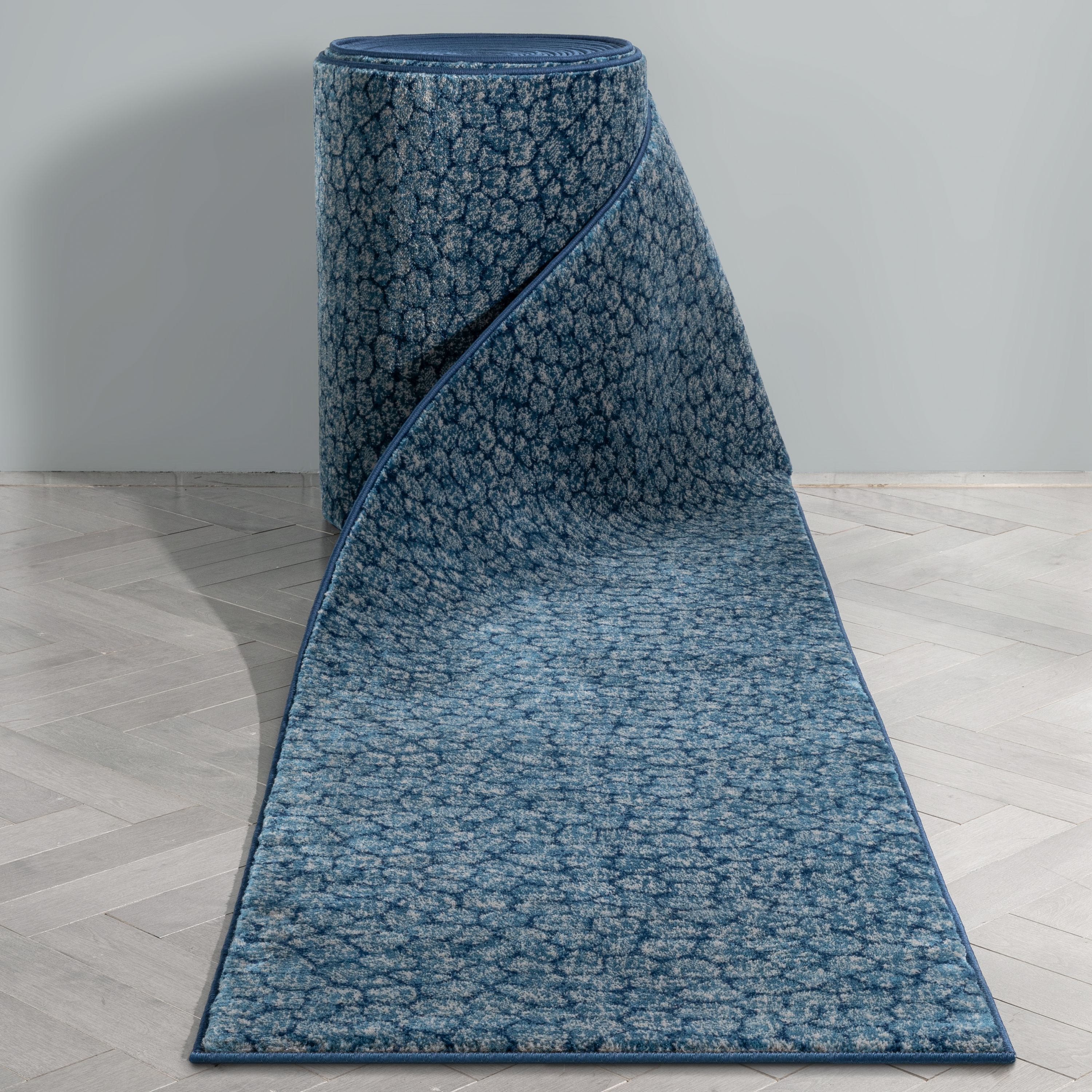 Well Woven Custom Size Runner Choose Your Length Ashlen Blue