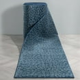 thumbnail image 1 of Well Woven Custom Size Runner - Choose Your Length - Ashlen Blue Pebbled Geometric 27 Inches Wide x 55 Feet Long Runner (27" x 55' Runner) Rug, 1 of 6