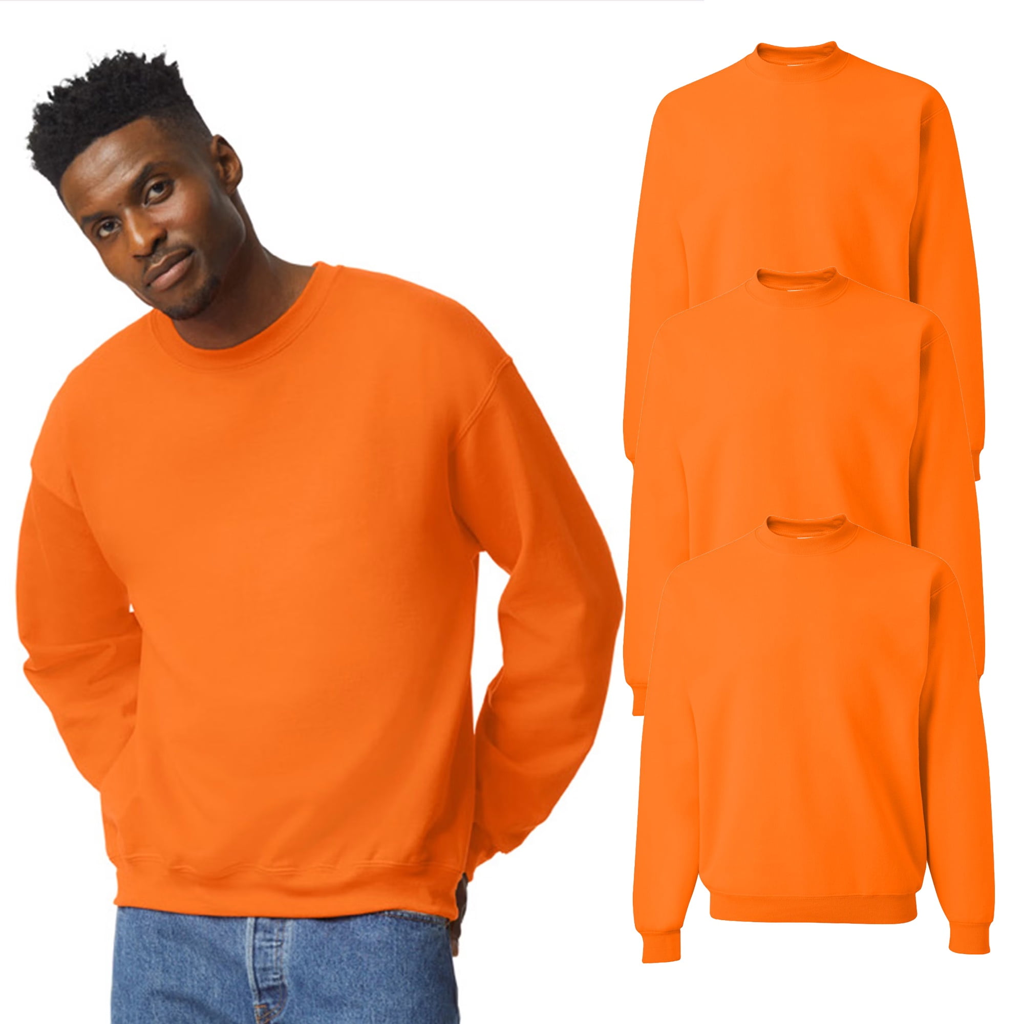 JERZEES High Visibility Sweatshirt Safety Hoodie - 996MR for Men