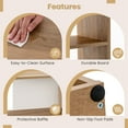 thumbnail image 6 of Costway 6-Open Shelf Bookshelf Storage Display Stand Corner Bookcase Home Office, 6 of 10