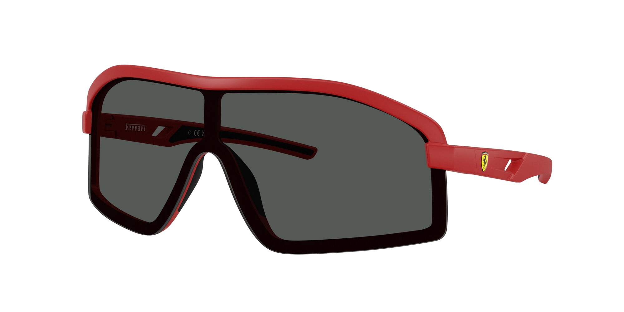 FERRARI SCUDERIA FZ6010U 514 87 Matte Red Grey 43 mm Men's Sunglasses