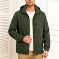 thumbnail image 2 of WRKEKC Windbreaker Jackets for Men Hooded Long Sleeve Zip-Up Outerwear With Zipper Pockets for Outdoor Travel and Hiking, 2 of 9