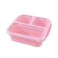 thumbnail image 6 of HBBKVI Bento Box Snack Containers with 3 Compartments for Meal Prep Travel Lunchable Container Reusable 20.3oz Leak-Proof Bento Box, 6 of 6