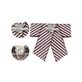 thumbnail image 3 of INSPIRE CHIC Women's Striped Rhinestone Bow Tie Fashion Chain Bow Tie Pin for Shirts, 3 of 5