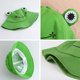 thumbnail image 4 of Sombrero de cubo de rana para adultos, sombrero de sol de algodón para mujer, sombrero de pescador de algodón plegable para niños y mujeres kaili Sencillez, 4 of 5