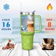 thumbnail image 4 of 40oz Zero Waste Dentist Stainless Steel Flip Straw Tumbler Spill Proof Travel Cup Double Wall Vacuum Insulated Coffee Mug with Handle, 4 of 6