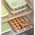 thumbnail image 6 of Egg Cartons, Household egg box, Kitchen Crisper with Lid, 24 Count Egg Storage Containers for Family Farm, Clear Egg Organizer for Easter Thanksgiving Party Home Kitchen Supplies, 6 of 7