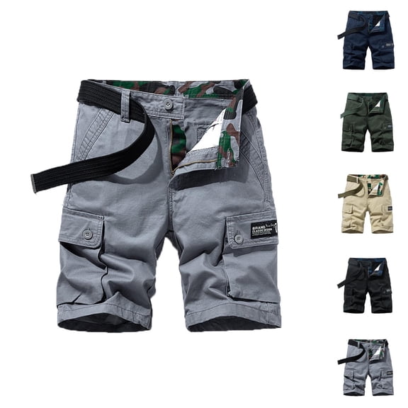 Cargo Shorts for Men Loose Fit Mens Bermuda Cargo Shorts Lightweight Outdoor Casual Daily Utility Pocket Shorts