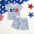 CAICJ98 4th Of July Baby Boy Outfit Toddler Truck Flag T Shirt Top