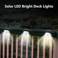 thumbnail image 4 of 4 Solar LED Bright Deck Lights Outdoor Garden Patio Railing Decks Path Lighting, 4 of 8