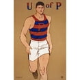 thumbnail image 2 of Edward Penfield 17x24 Gold Ornate Framed and Double Matted Museum Art Print Titled - U of P (1908), 2 of 4