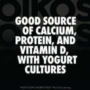 Oikos Triple Zero 15g Protein, 0g Added Sugar, Fat Free Peach Greek Yogurt Cup, 5.3 oz