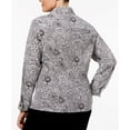 thumbnail image 2 of Plus Size Utility Blouse Night Whisper 1X, 2 of 2