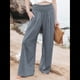 thumbnail image 4 of Pantalones Palazzo de para Mujer Gris XL, 4 of 7