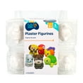 thumbnail image 2 of (2 pack) Hello Hobby White Plaster Animal Figurines, 6 Pieces, 2 of 7