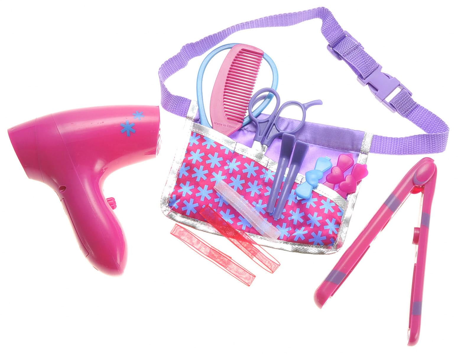 PlayWorld Pretty in Pink Hair Stylist Fashion Pretend Play Set - Pink
