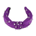 thumbnail image 5 of Unique Bargains 1 Pc Headband Wide-brimmed Hair Accessories for Women Deep Purple, 5 of 5