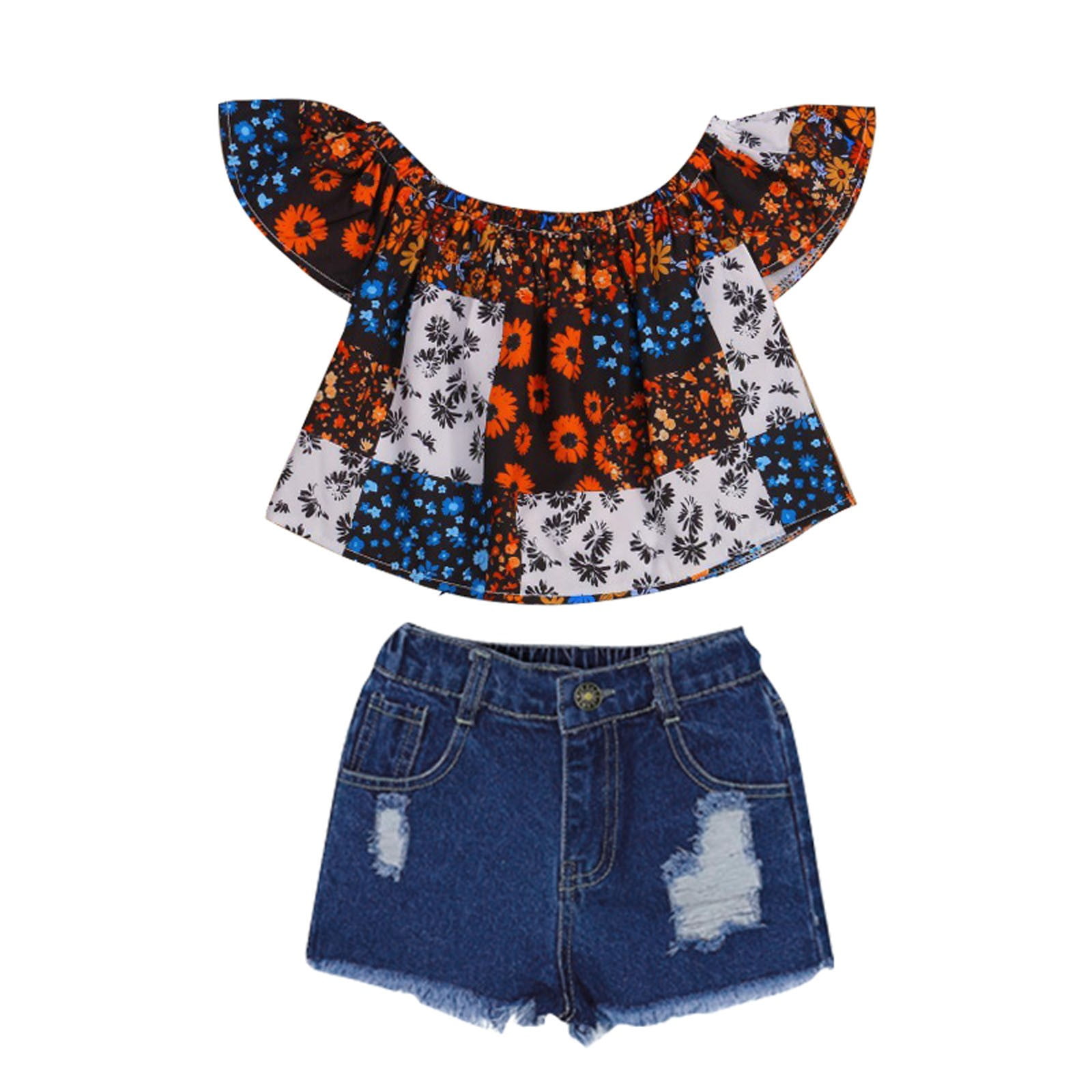 JIRNDf Baby Girl Summer Outfits Cute Piece Short Set Casual
