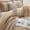 Light Gold, variant on Lanco Silhouette Rose Floral Purple 7-Piece Comforter Set, Queen, Embroidered