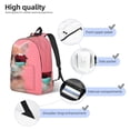 thumbnail image 3 of Lsque Cool Cat Pink Sunglasses Pattern Canvas Daypack, Durable Backpack, High-quality Versatile Backpack,Vintage Compact Backpack-Small, 3 of 5