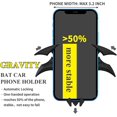 thumbnail image 3 of Soporte para teléfono de murciélago para ventilación de coche, accorios genial, regalos para hombr, soporte universal para teléfono celular, decoracion coleccionabl, bloqueo automático, 3 of 5