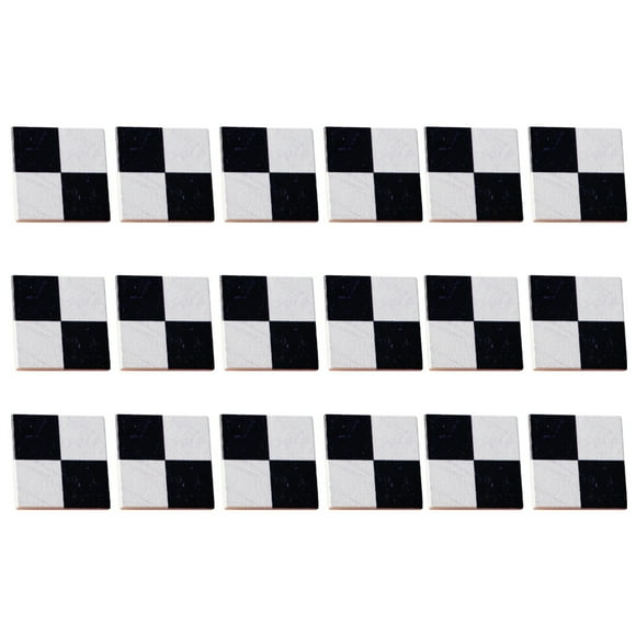 18pcs Floorera en miniatura Mini casa de madera DIY PISOS DE TARTAN Decoración de adornos