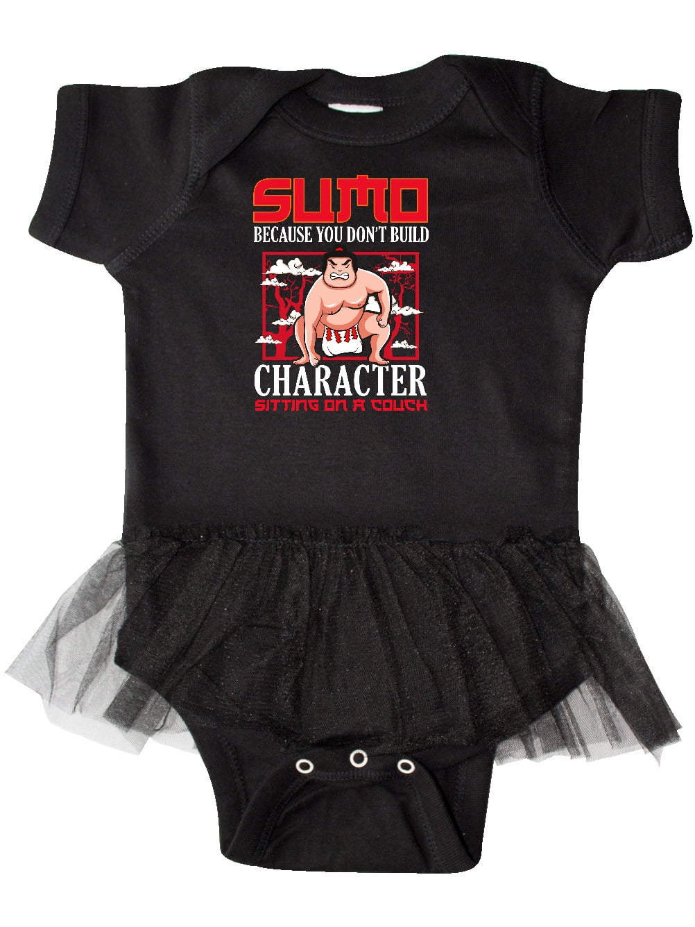 Inktastic Sumo Wrestling Infant Tutu Bodysuit Female Black 12 Months Walmart Com