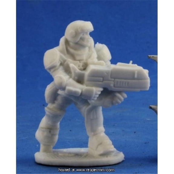 25mm Scale Aztec IMEF Trooper, Bobby Jackson - Bones & Chronoscope