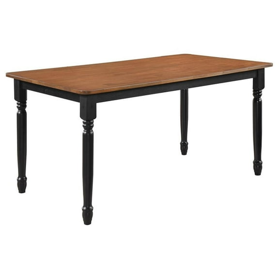 Pemberly Row Rectangular 63-inch Wood Dining Table in Walnut
