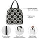thumbnail image 4 of Easygdp White Sunflowers Bolsa Térmica Premium - Tela Oxford Impermeable, Gran Capacidad, Bolsillo Frontal, Unisex para Trabajo, Escuela, Actividades al Aire Libre y Picnics, 4 of 8