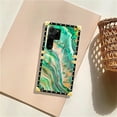 thumbnail image 7 of FKBRCL4U Compatible with Samsung Galaxy S23 Ultra Case, Green Gold Grain Marbled Fluid Luxury Golden Decoration for Girl Women Soft TPU Shockproof Protective Hard PC Back, 7 of 7
