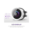 thumbnail image 3 of NZXT Kraken RGB 280mm - RL-KR280-W1- AIO RGB CPU Liquid Cooler - LCD Display - 2 x F140RGB Core Fans Radiator Fans White LGA 1700 / AM5 Compatible, 3 of 5