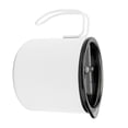 thumbnail image 4 of Taza de café de 350 ml con tapa Taza de té de aislamiento térmico de doble capa de acero inoxidable para viajes de oficina en casa Blanco, 4 of 10