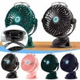 thumbnail image 3 of Senza Fretta Rechargeable Clip On Fan,Small Portable Clip Fan With Strong Clamp Grip,Quiet Desk Operated Fan Clip Fan Battery Operating f Y9R9, 3 of 6