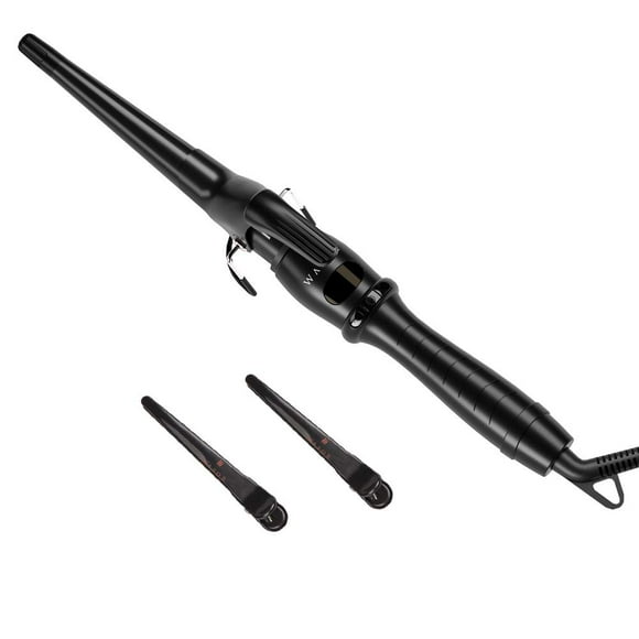 Rizador profesional Varita rizadora cónica Rizador de cabello de cerámica de 1-1/2" Calentamiento rápido Múltiples configuraciones de temperatura Varita rizadora con pantalla LED Apagado automático y