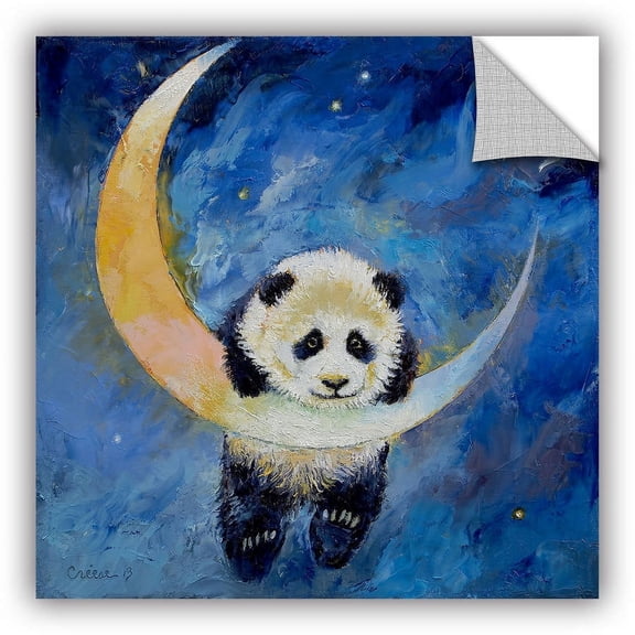 ArtWall ArtApeelz Panda Stars by Michael Creese Painting Print