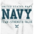 thumbnail image 2 of US Navy Logo Team Strength Value Romper Boys or Girls Infant Baby Brisco Brands 6M, 2 of 6