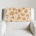 thumbnail image 2 of TSOVTHRID Gingerbread Snowflake Print Recliner Headrest Cover PU Leather Sofa Headrest Protector Non Slip Couch Head Rest Covers for Recline Chair,Furniture Christmas Decor,17x27in, 1 PCS, 2 of 7