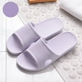 thumbnail image 2 of Slippers for Women,Unisex Shower Sandals Non-Slip Pool Slides Quick-Dry Lightweight Bathroom Beach Slippers for Indoor Outdoor Use,Womens Slippers,Light Purple,260/40, 2 of 4