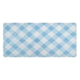 thumbnail image 2 of Leather Keyboard and Mouse Desk Mat Office Desk Accessories Protective Office Desk Decor Desk Pad Mat for Gaming, Work from Home, Office Light Blue and White Tartan 16.5" x 35.4", 2 of 9