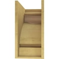 thumbnail image 4 of 11"W x 22"D x 22"H Classic Mayflower Rough Cedar Woodgrain TimberThane Corbel, Primed Tan, 4 of 6