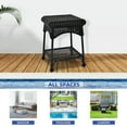 thumbnail image 7 of Jeco Wicker Patio End Table in Black, 7 of 7